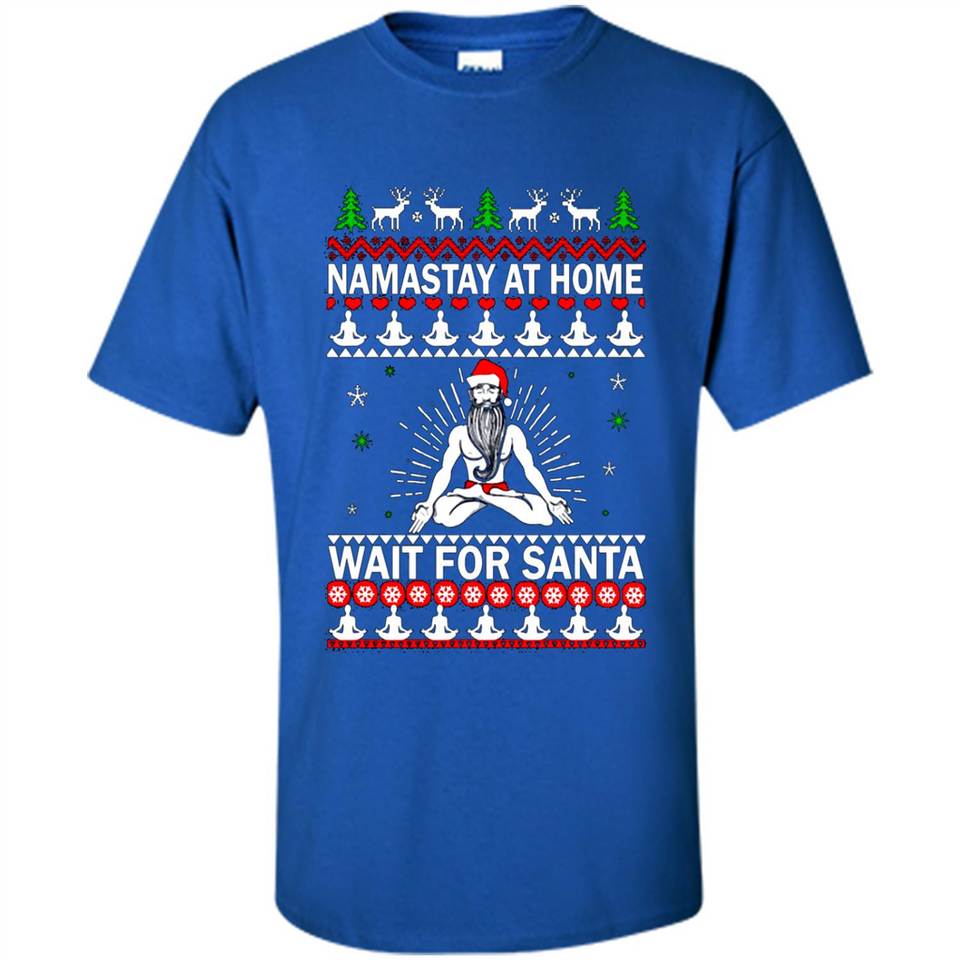 Namastay at home and wait for Santa Christmas sweatshirt PINGPONG
