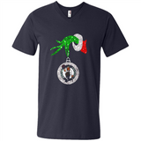 Amazing shirt Boston Celtics Glitter Grinch Monogram Ornament Christmas Gift - Men's V-Neck