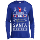 Dabbing Santa Ugly Christmas - Canvas Long Sleeve T-Shirt