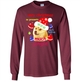 Christmas Doge Meme Shirts Funny Santa Shiba Inu Dog - Long Sleeve T-Shirt