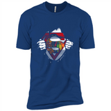 Chicago Blackhawks And Superman Fans - Premium Short Sleeve T-Shirt