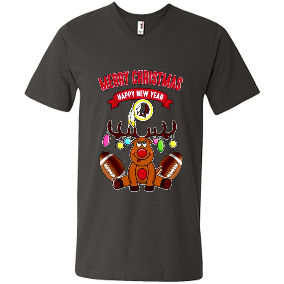 Washington Redskins NFL Reindeer Funny Merry Christmas And Happy New Year