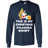 This is My Christmas Pajama Shirt - Santa Bear Tree Gift Tee