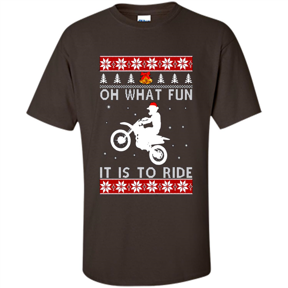 Motocross oh what fun it is to ride Christmas sweater PINGPONG