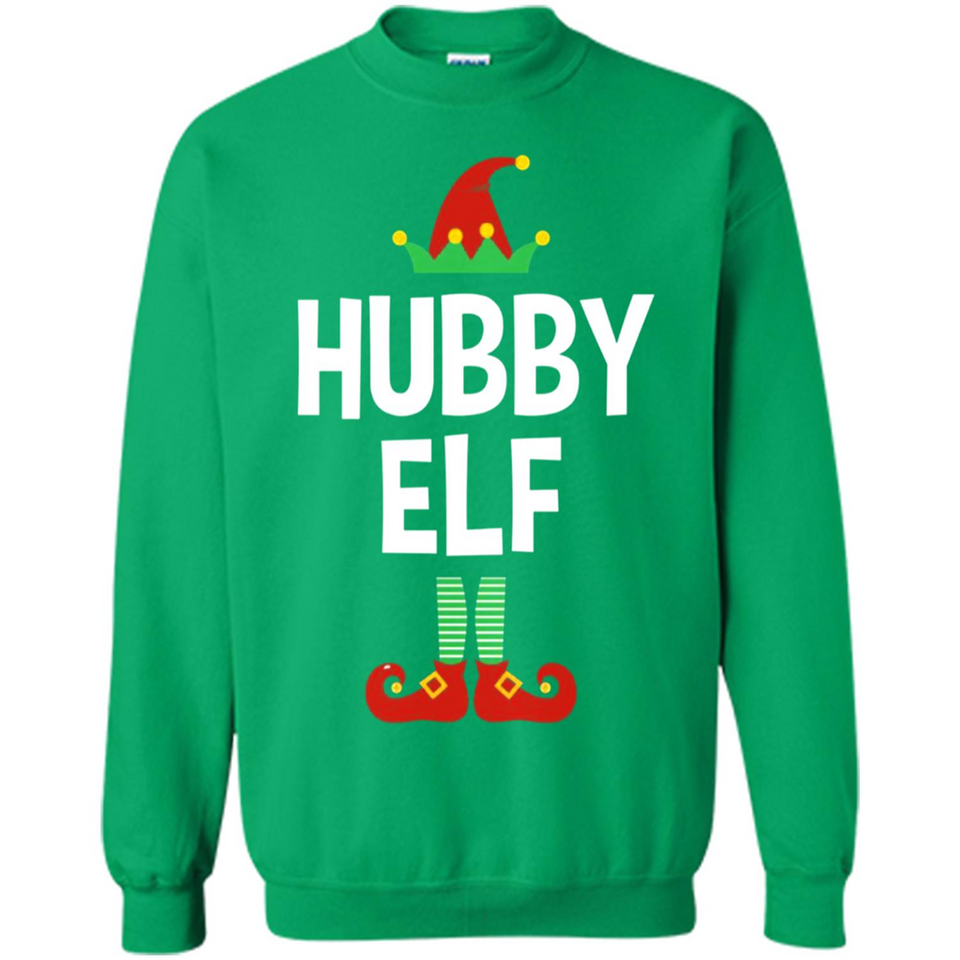 Hubby Elf Shirt - Family Matching Christmas Pajamas - Sweatshirt