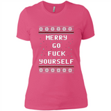 Merry go fuck yourself Christmas sweatshirt PINGPONG