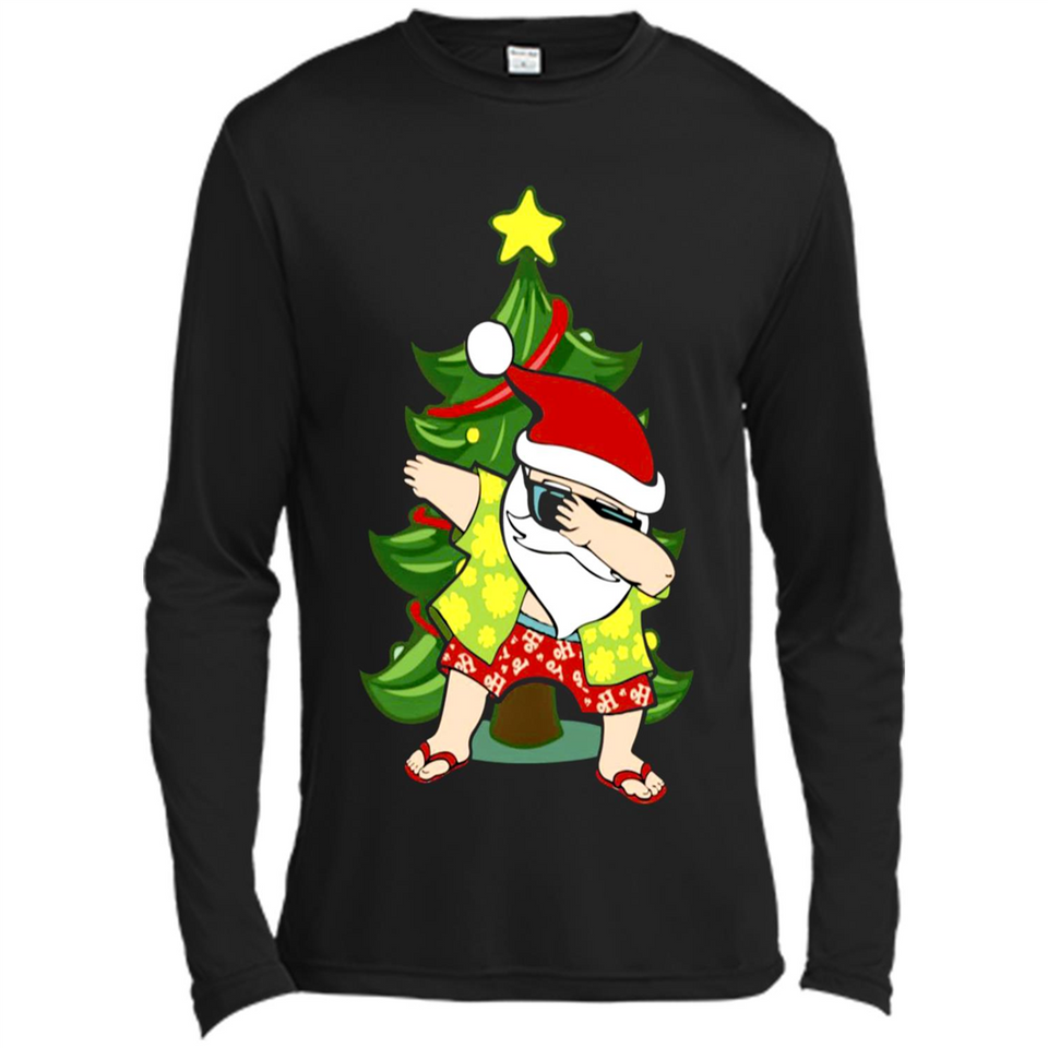 Dabbing Santa Christmas In July - Canvas Long Sleeve T-Shirt
