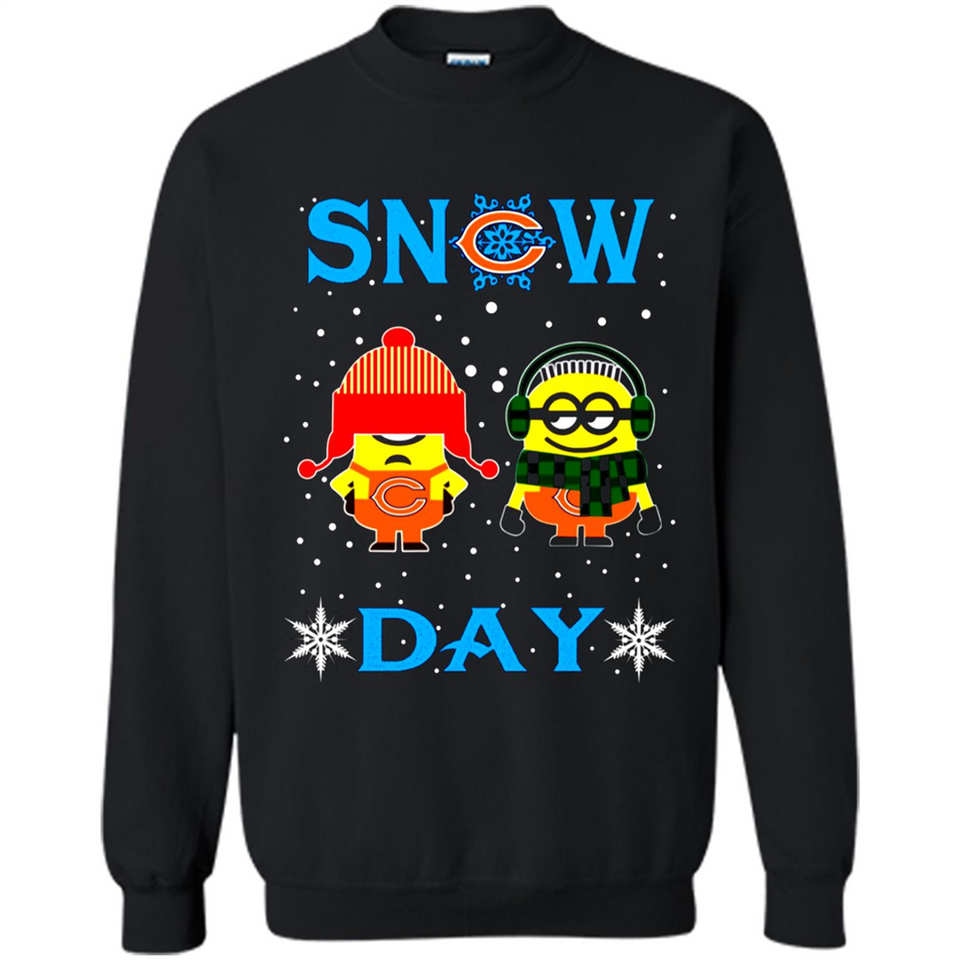 Snow Day Shirt For Chicago Bears Vs Minion Fans pingpong