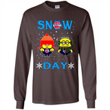 Snow Day Shirt For Detroit Pistons Vs Minion Fans pingpong