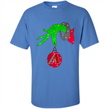 GRINCH HAND HOLDING ARIZONA DIAMONDBACKS GLITTER CHRISTMAS PINGPONG