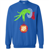 Grinch hand holding Logo HomeDepot Glitter Christmas - Sweatshirt