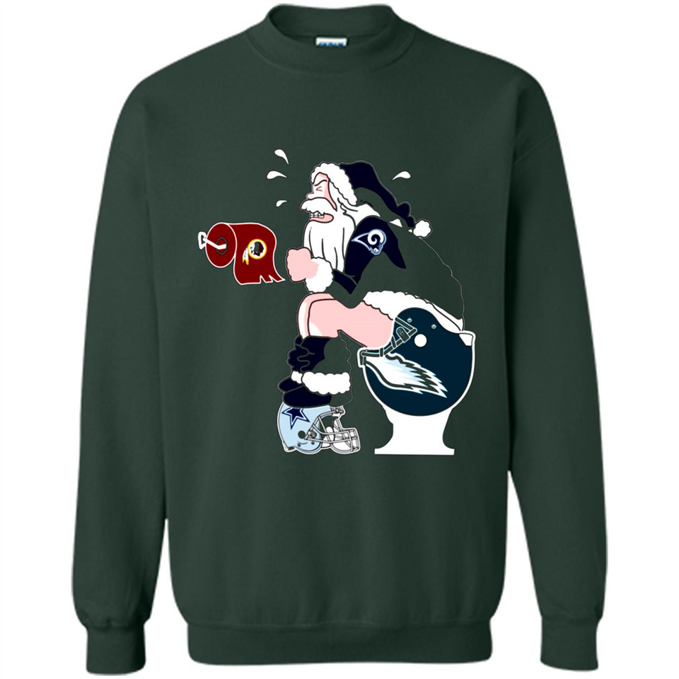 Los Angeles Rams Toilet Santa Claus PINGPONG