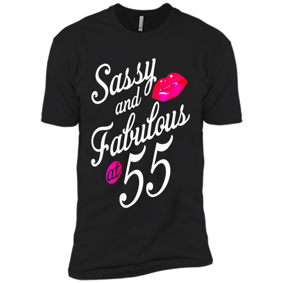 Sassy and Fabulous at 55 - 55th Birthday - Premium Short Sleeve T-Shirt