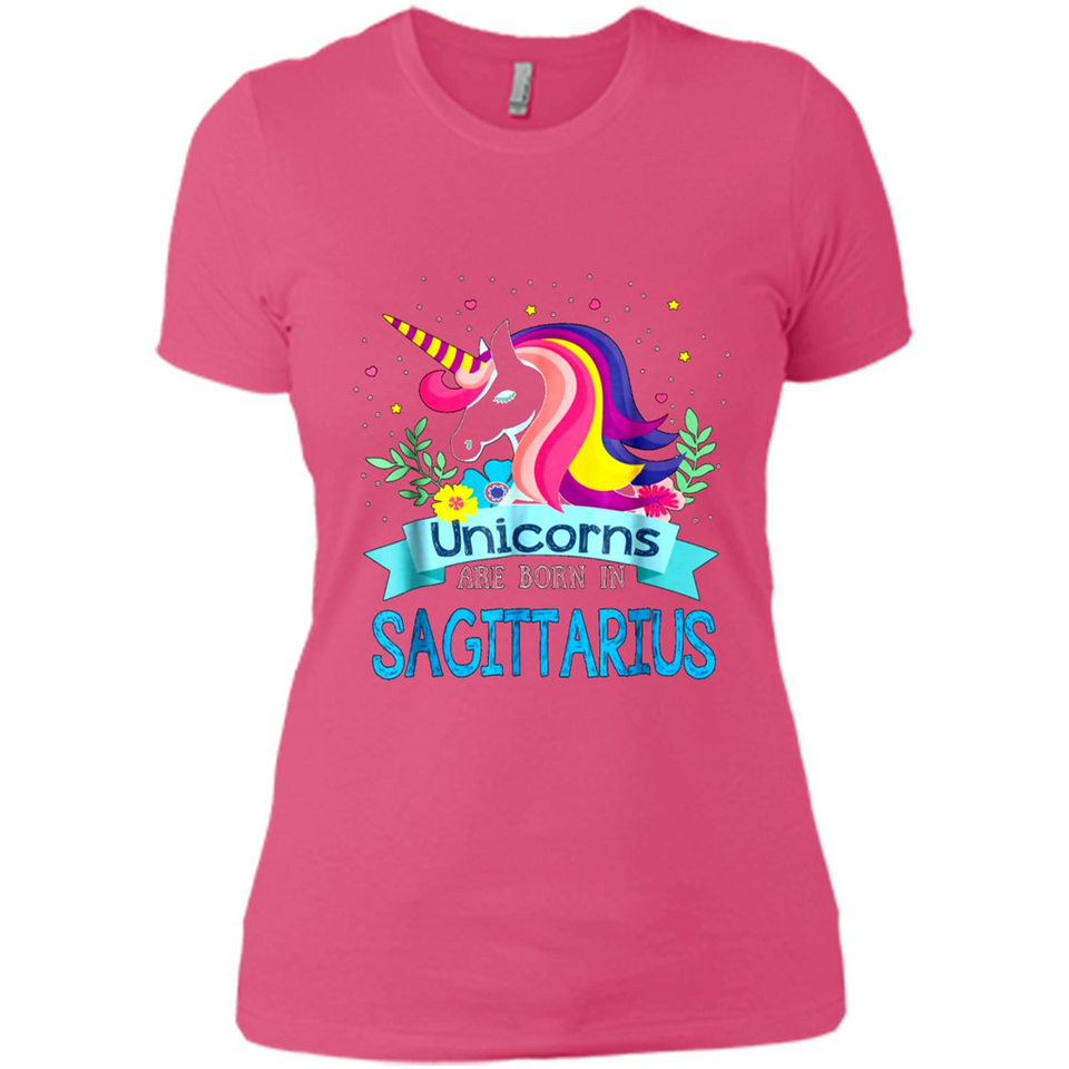 Unicorns are born in Sagittarius Birthday Rainbow Custom Ultra Cotton
