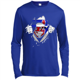 Cleveland Indians And Superman Fans - Canvas Long Sleeve T-Shirt