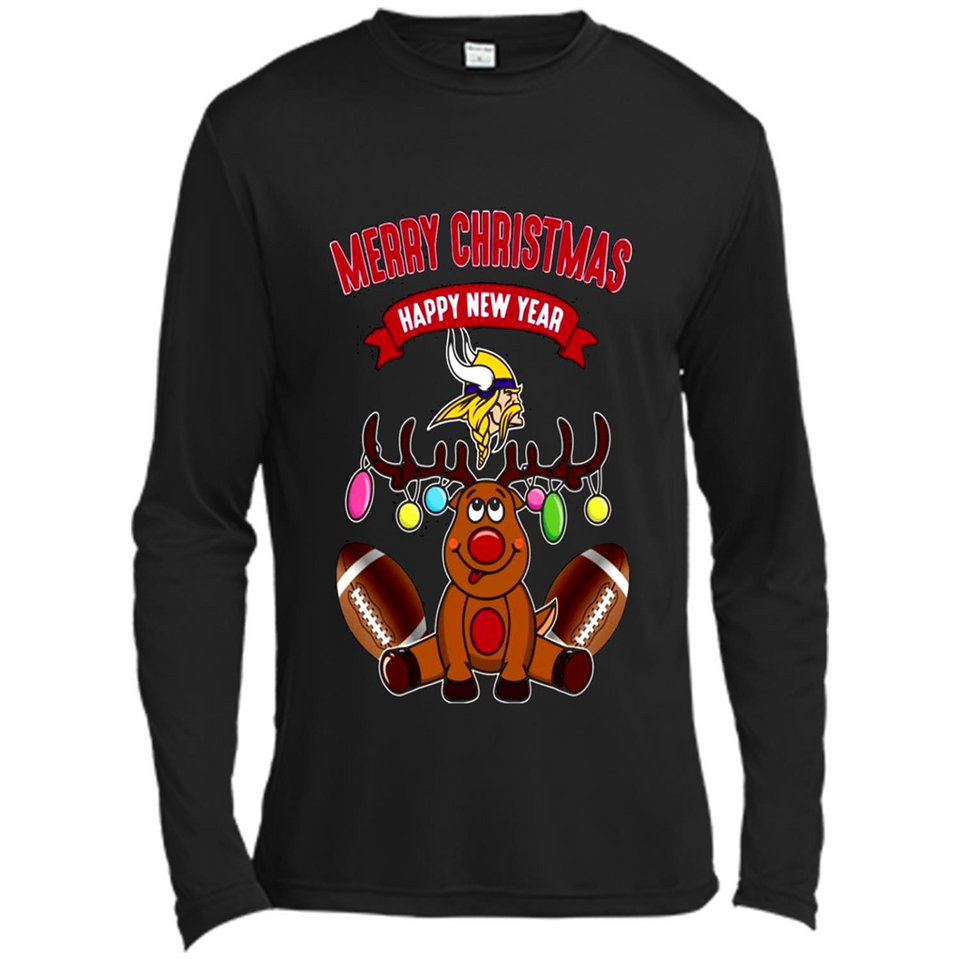 Minnesota Vikings NFL Reindeer Funny Merry Christmas And Happy New Year