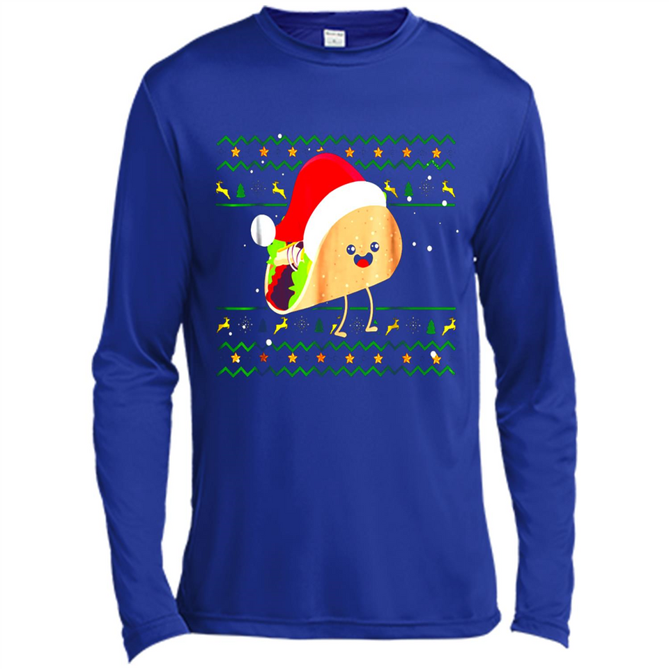 TACO Santa Hat Ugly Christmas shirt Ladies' Boyfriend