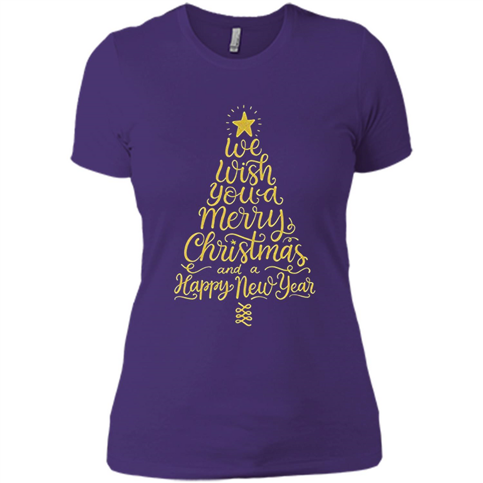 Christmas Tree T-Shirt Funny Mery Christmas Gift Idea - Ladies' Boyfriend T-Shirt