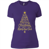 Christmas Tree T-Shirt Funny Mery Christmas Gift Idea - Ladies' Boyfriend T-Shirt