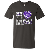 TCU Horned Frogs Football My Heart is on that Field - Men's V-Neck