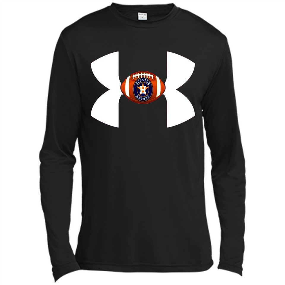 Houston Astros Under Armour Logo - Canvas Long Sleeve T-Shirt