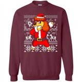 Dabbing Poodle Santa Christmas Holiday Sweatshirt - Sweatshirt
