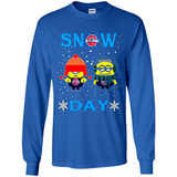 Snow Day Shirt For Detroit Pistons Vs Minion Fans pingpong