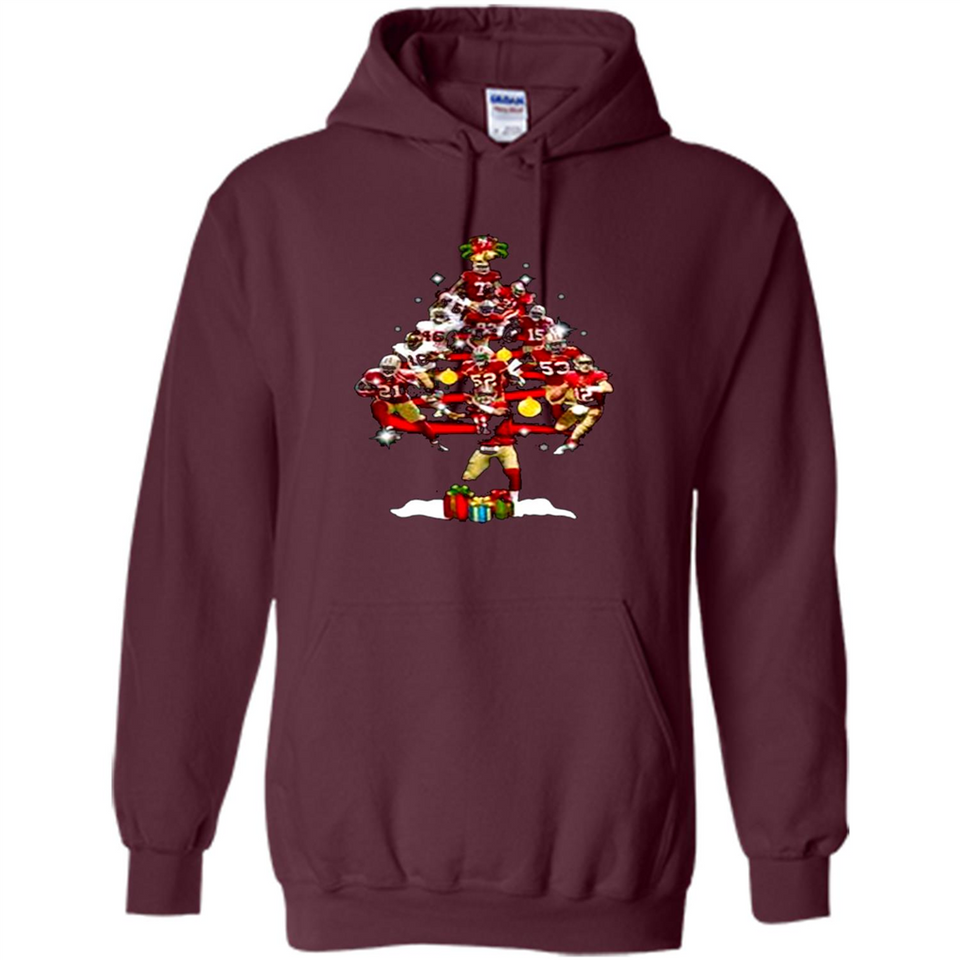 San Francisco 49ers Players Christmas Tree PINGPONG