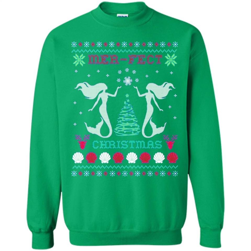 Mermaid Mer-Fect Ugly Christmas Sweater - Sweatshirt