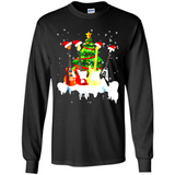 Santa Hat Electric Guitar Classical Guitar Christmas shirt Ladies' Boyfriend
