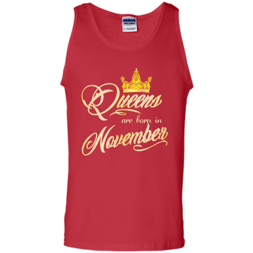 Queens Are Born In November Golden T-Shirt