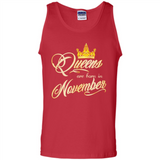 Queens Are Born In November Golden T-Shirt