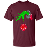 GRINCH HAND HOLDING BOSTON RED SOX GLITTER CHRISTMAS PINGPONG