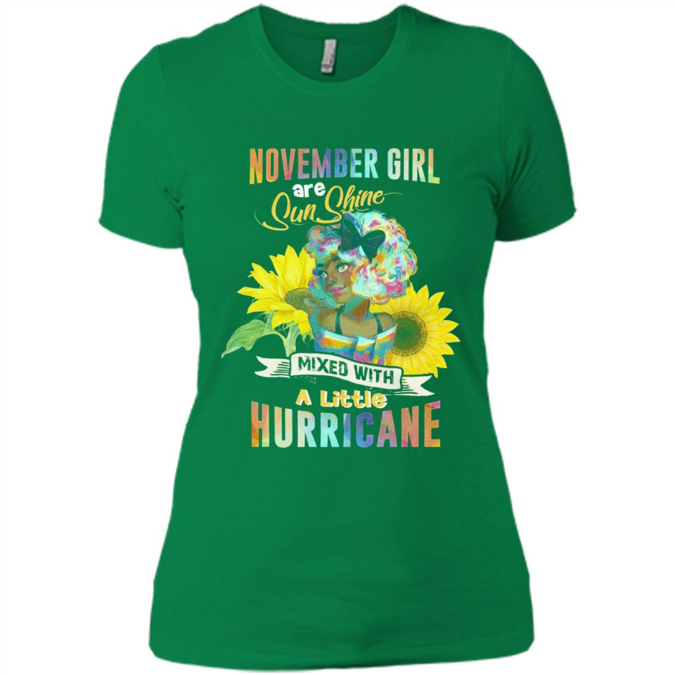 November Girls Sunflower - Ladies' Boyfriend T-Shirt