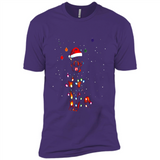 Rottweiler Santa Lights Christmas Dog Xmas Sweatshirt - Premium Short Sleeve T-Shirt