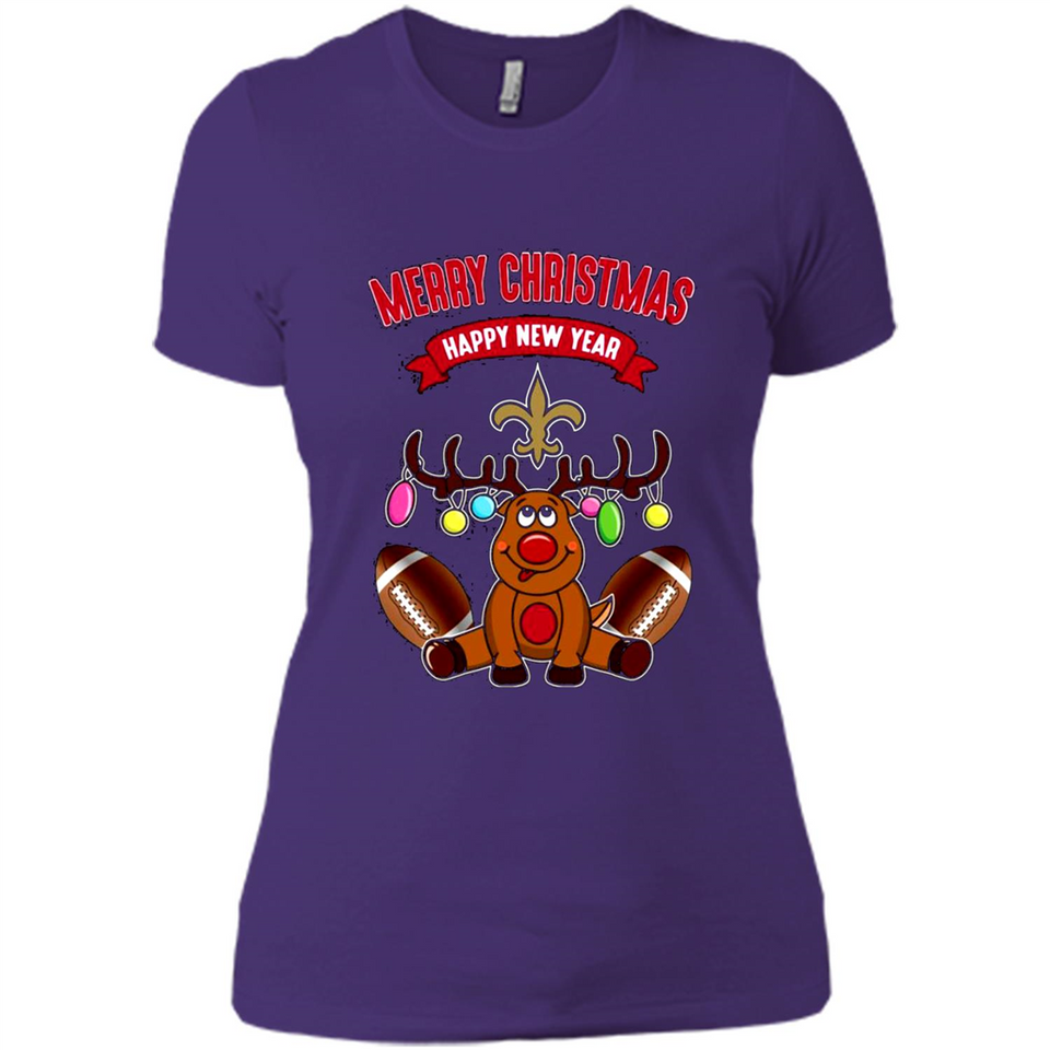 New Orleans Saints NFL Reindeer Funny Merry Christmas And Happy New Year