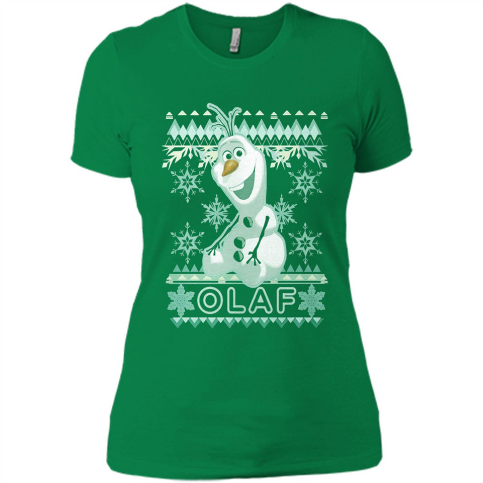 Olaf frozen ugly christmas sweater - Ladies' Boyfriend T-Shirt