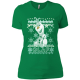 Olaf frozen ugly christmas sweater - Ladies' Boyfriend T-Shirt