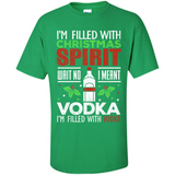 Christmas Gift Shirt Christmas Spirit Vodka Santa - Shirt