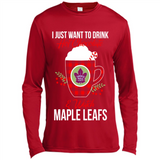 I Just Want To Drink Hot Chocolate & Watch Toronto Maple Leafs Ugly Christmas Sweater PINGPONG
