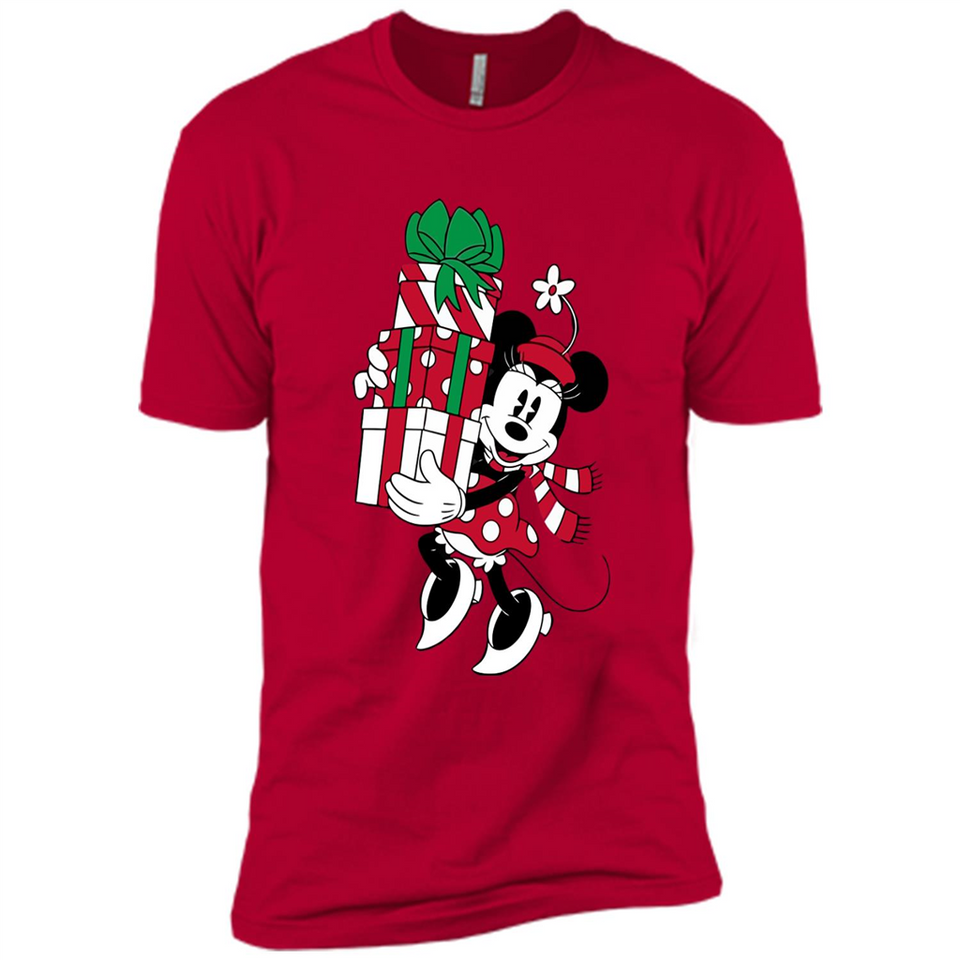 Disney Minnie Mouse Christmas Gift Sweatshirt - Premium Short Sleeve T-Shirt