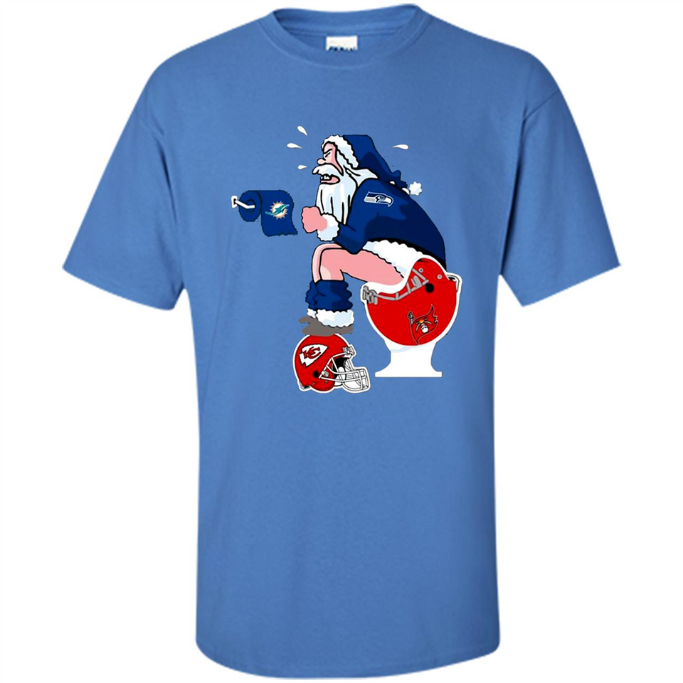 Seattle Seahawks Santa Claus Toilet
