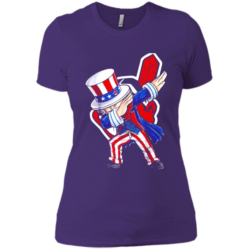 MLB CLEVELAND INDIANS UNCLE SAM DABBING INDEPENDENCE DAY