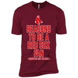 Reasons to be a Boston Red Sox Fan Complete List on Back - Premium Short Sleeve T-Shirt