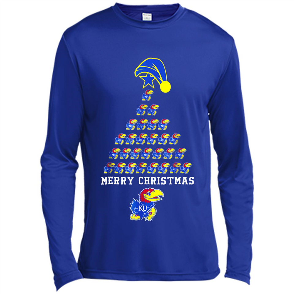 Perfect Kansas Jayhawks Christmas Tree PINGPONG