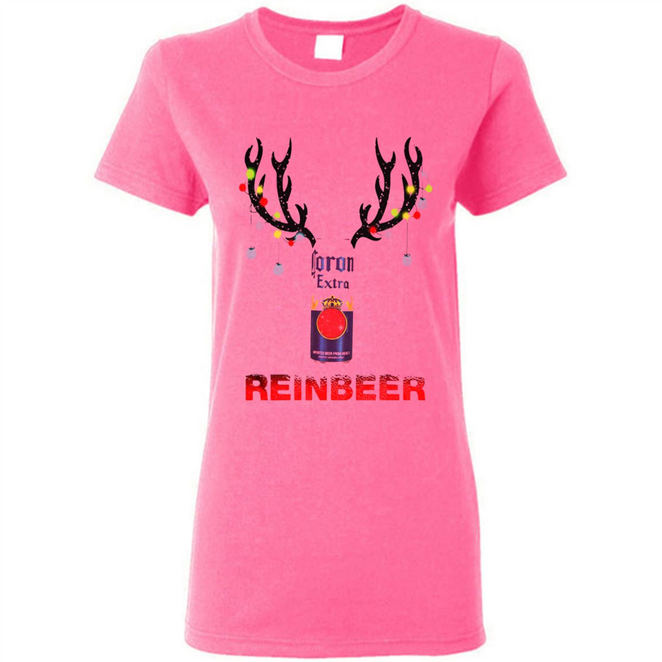 Corona Extra reinbeer Christmas - Ladies Short-Sleeve