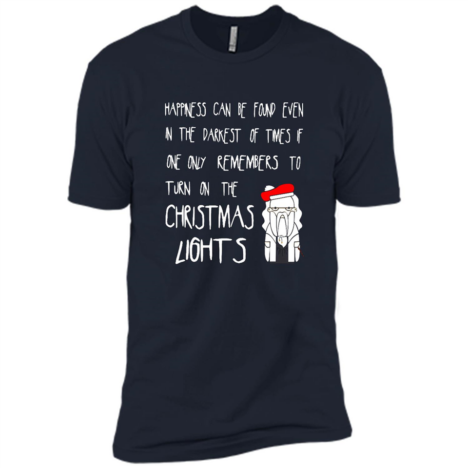 Christmas Ugly Sweater Christmas Lights - Premium Short Sleeve T-Shirt