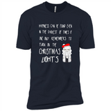 Christmas Ugly Sweater Christmas Lights - Premium Short Sleeve T-Shirt
