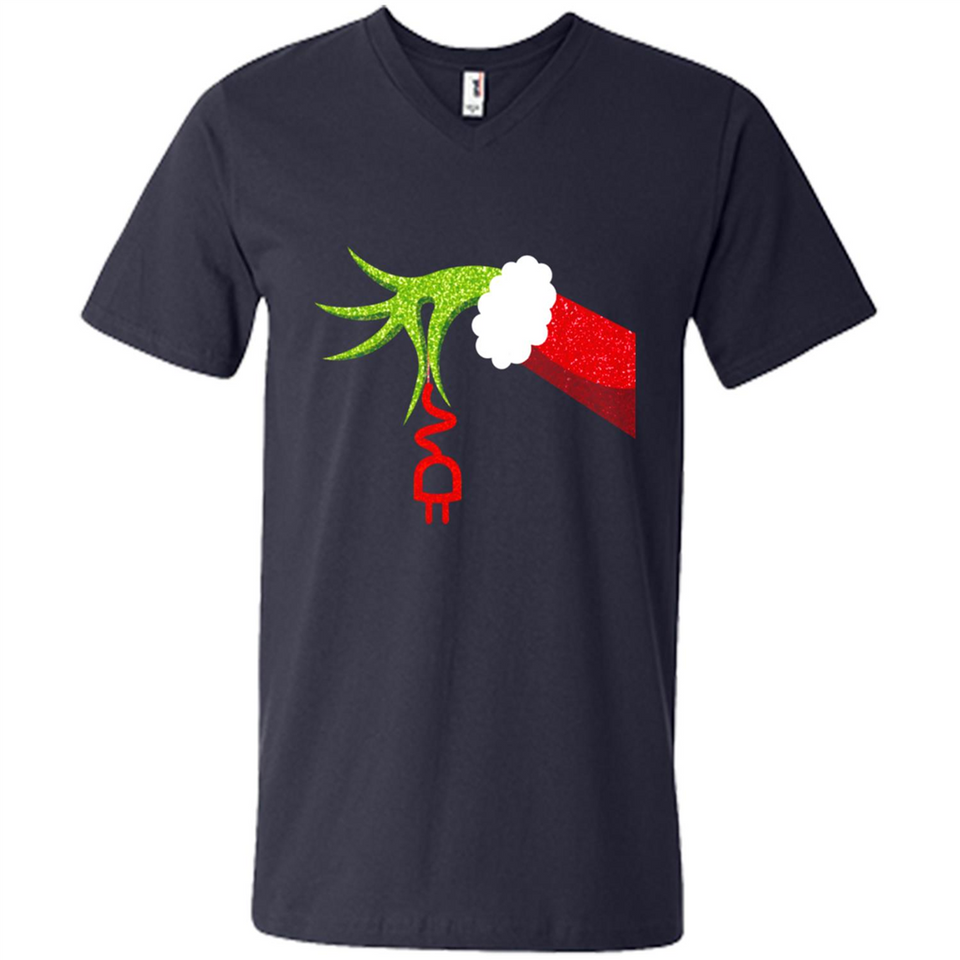 Funny Grinch Hand Holding Electrician Ornament Christmas PING PONG