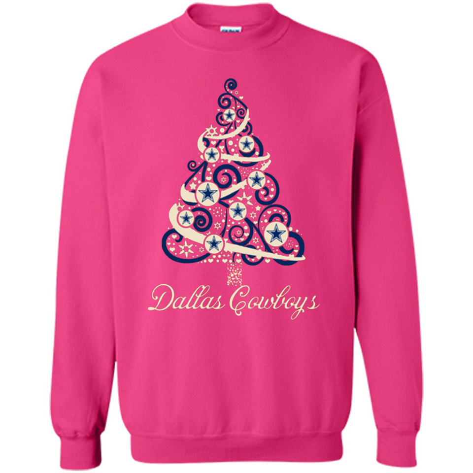 Dallas Cowboys NFL Football Team Logo Christmas Tree T-Shirt - Sweatshirt